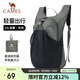 駱駝（CAMEL）戶(hù)外運動(dòng)雙肩包騎行背包輕便可折疊跑步皮膚包男女登山旅游包