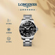 浪琴（LONGINES）彭于晏推薦 瑞士手表 康卡斯?jié)撍盗?機(jī)械鋼帶男表L38414566