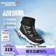 Skechers斯凱奇兒童絨絨靴雪地靴保暖男童棉鞋防寒加絨高幫女童靴660092L 男童/黑色/白色/BKW 37