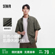 森馬（Semir）短袖襯衫男肌理感格子襯衣外穿內搭2025夏季情侶上衣109325104201