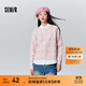 森馬毛衣女冬寬松時(shí)尚氣質(zhì)圓領(lǐng)針織衫優(yōu)雅千鳥(niǎo)格套頭衫女裝內搭 紅色調00366 L