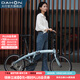 大行（DAHON）P10折疊自行車(chē)20英寸10速鋁合金男女運動(dòng)通勤V剎折疊車(chē)PAA003 消光灰藍