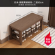 鞋柜家用門(mén)口實(shí)木收納一體入戶(hù)換鞋凳多層可坐式樓道室內鞋架 實(shí)木-胡桃色兩層80CM長(cháng)--送貨上門(mén)-