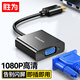 勝為（shengwei）HDMI轉VGA線(xiàn)轉換器 高清視頻轉接頭適配器 筆記本電腦機頂盒連接電視顯示器投影儀 黑HV-602