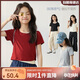 LUSON陳大豬童裝 女童短袖t恤夏季2025新款洋氣兒童假兩件上衣女