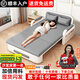 楠姝折疊沙發(fā)床加厚兩用小戶型布藝伸縮床客廳陽臺多功能床2025新款 【1.58m儲物款】5cm海綿+2cm椰棕