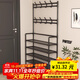 木雙福鞋架門(mén)口多層家用鞋帽一體鞋柜出租屋置物架宿舍收納柜