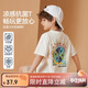 ASK JUNIOR抑菌涼感親子裝t恤25夏男大童半袖體恤兒童短袖上衣 白色 110