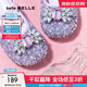 百麗（Belle）艾莎公主時(shí)尚水鉆時(shí)裝鞋女商場(chǎng)款可愛(ài)公主風(fēng)童鞋88702A85 紫色 30