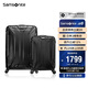新秀麗（Samsonite）行李箱20+28英寸拉桿箱雙尺寸套裝箱旅行箱包TS7黑色密碼箱