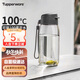 特百惠（Tupperware）樂(lè )趣550ML塑料杯夏季男女學(xué)生便攜運動(dòng)水杯子大容量雙飲口 都市灰