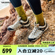 邁樂(lè )（Merrell）戶(hù)外徒步鞋男女款ACCENTOR GTX/WP經(jīng)典防水透氣防滑耐磨登山鞋 J500410-GTX白灰（女款） 38.5