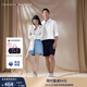TOMMY HILFIGER【純棉府綢】秋冬男女商務(wù)通勤休閑條紋情侶款長(cháng)袖襯衫外套 【條紋繡標襯衫】-深灰白條紋7I3 M （推薦：135-150斤）