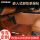 牧寶汽車(chē)腳墊新款360航空軟包雙層專(zhuān)車(chē)定制全包圍全覆蓋腳墊免費安裝 純色款-棕色五座車(chē)