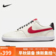 耐克男子休閑鞋COURT VISION LO NBA運(yùn)動鞋DM1187-101淺灰/大學(xué)紅42