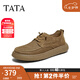 TATA復(fù)古打孔透氣皮鞋男士棕色真皮爸爸鞋2025夏新款73X20BM5 棕色 42