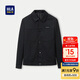 HLA海瀾之家?jiàn)A克男25肌理國民臻品字母小標外套男秋季