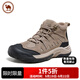 駱駝牌 男士戶(hù)外徒步登山鞋休閑高幫鞋 P14W342613 埃爾沙/夜黑色 42 