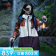 駱駝女裝鵝絨羽絨服沖鋒衣三合一冬季七巧板輕量化休閑外套進(jìn)藏服 橡木灰/姜餅橙/栗棕 S