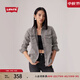 Levi's李維斯25年秋冬新款女士美式復(fù)古水洗做舊休閑牛仔襯衫外套 墨灰 M