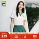 FILA斐樂(lè)女子短袖POLO衫2025夏季新款短款透氣翻領(lǐng)T恤運(yùn)動(dòng)上衣女 云白-WT M 165/84A/M