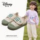 迪士尼迪士尼學(xué)步鞋幼兒園鞋室內鞋男童軟底防滑童鞋小寶寶帆布鞋女童鞋 米白/綠 【透氣防滑】 22 【腳長(cháng)13.5-14.0cm】