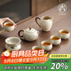 尚言坊汝窯功夫茶具整套高檔家用陶瓷泡茶茶壺茶杯個人專用器具全套裝