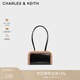 CHARLES&KEITH時(shí)尚拼接毛絨單肩腋下包女生日禮物CK2-20160185 Camel駝色 小包