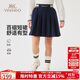 英氏（YEEHOO）女童裙子兒童半身裙中大童裝短裙學(xué)院風(fēng)運(yùn)動(dòng)休閑秋裝 深藍(lán) 140