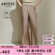 艾諾絲雅詩(shī)【商場(chǎng)同款】2025夏季新品醋酸垂感闊腿褲直筒休閑褲女40523072 茶棕色 M