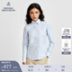 布克兄弟（BrooksBrothers）[易打理]女士早秋新款牛津紡長袖襯衫 4003-藍(lán)色 S 4