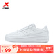特步（XTEP）【國潮】女鞋板鞋空軍一號夏季鞋子休閑鞋情侶運動(dòng)鞋小白鞋 新白色-女（新版） 38