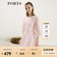PORTS寶姿女裝 秋冬新品針織長袖短連衣裙SL9K256LKE015 日暮粉 S