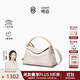 觀(guān)意【明星同款】提盒女包頭層牛皮新款中式通勤枕頭包斜挎手提女士包 凝脂白-中號【現貨速發(fā)】 高級輕奢小眾生日禮物女