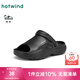 熱風(fēng)（Hotwind）男鞋2025年夏季新款男士時(shí)尚戶外沙灘涼拖鞋厚底兩穿一字拖 01黑色(H62M25647) 40 M(40-41)