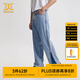 卡賓男裝側(cè)拉鏈牛仔褲24夏新款直筒褲寬松商場(chǎng)同款Y3243116016 天藍(lán)色37 30 (175) 78A/L