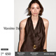 Massimo Dutti秋季新品2025女裝極簡(jiǎn)老錢(qián)風(fēng)交叉掛脖領(lǐng)上衣無(wú)袖T恤05124533 褐色 XS (165/84A)尺碼偏大