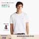 TOMMY HILFIGER【輕奢感】25夏男純棉雙面平紋休閑輕薄高級(jí)感短袖上衣T恤37508 白色YBR L （推薦：150-165斤）