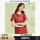 佐丹奴短袖t恤女純棉小花朵印花圓領(lǐng)減齡休閑上衣女13324317