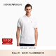 EMPORIO ARMANI/阿瑪尼官方旗艦新款男士全棉三粒扣翻領(lǐng)短袖Polo衫秋季七夕 【珠地網(wǎng)眼全棉三粒扣】白色 L  (推薦：150-165斤)