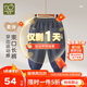 拉比男女童秋季貼袋束口長(zhǎng)褲高棉量寬松兒童長(zhǎng)褲運(yùn)動(dòng)褲衛(wèi)褲休閑褲 牛仔 100