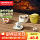 金灶（KAMJOVE） 便攜旅行功夫茶具套裝 戶(hù)外泡茶套裝青花瓷蓋碗便攜式茶具KP-123 一壺四杯