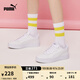 彪馬（PUMA）【小白鞋】增高厚底網(wǎng)球風(fēng)板鞋女復古休閑鞋 SKYE 374764  白-白-銀色-淺灰 01 37