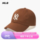 MLB帽子男女軟頂棒球帽虞書欣明星同款運動鴨舌帽3ACP6601N-50BRL-F