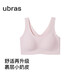 ubras無(wú)尺碼小奶皮免拆胸墊升級(jí)版背心文胸罩隱形無(wú)痕內(nèi)衣女蘭花煙色