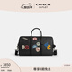 蔻馳（COACH）奧萊男士經(jīng)典標(biāo)志老花貼飾VENTURER 手提包旅行通勤 青銅色硬件/炭黑色 混合色