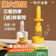 杰凱諾油壺油刷油壺廚房硅膠油刷壺一體瓶油刷子烙餅刷燒烤刷工具 黃色