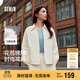 森馬（Semir）棉服女輕薄oversize松弛感2025冬翻領(lǐng)花苞棉衣少女感109725112001