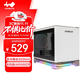 INWIN迎廣A1 Lite 白色 ITX電腦機箱 迷你桌面型（支持ITX主板 120水冷 可適配顯卡 配ARGB風(fēng)扇及燈帶）