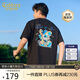卡賓精致繡花T恤25夏季生動(dòng)有趣色彩豐富 煤黑色01  L /175/50 